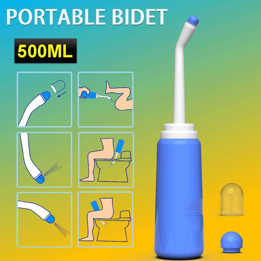 Bidet Sprayer Postpartum Bide Bottle Portable Travel Toilet Bidet Bathing Vaginal Wash for Baby Women Bedridden Patient, Bidet Sprayer