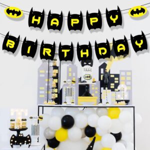 Batman Birthday Banner，Batman Birthday Party Suplies Decor