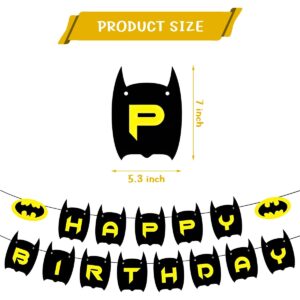 Batman Birthday Banner，Batman Birthday Party Suplies Decor