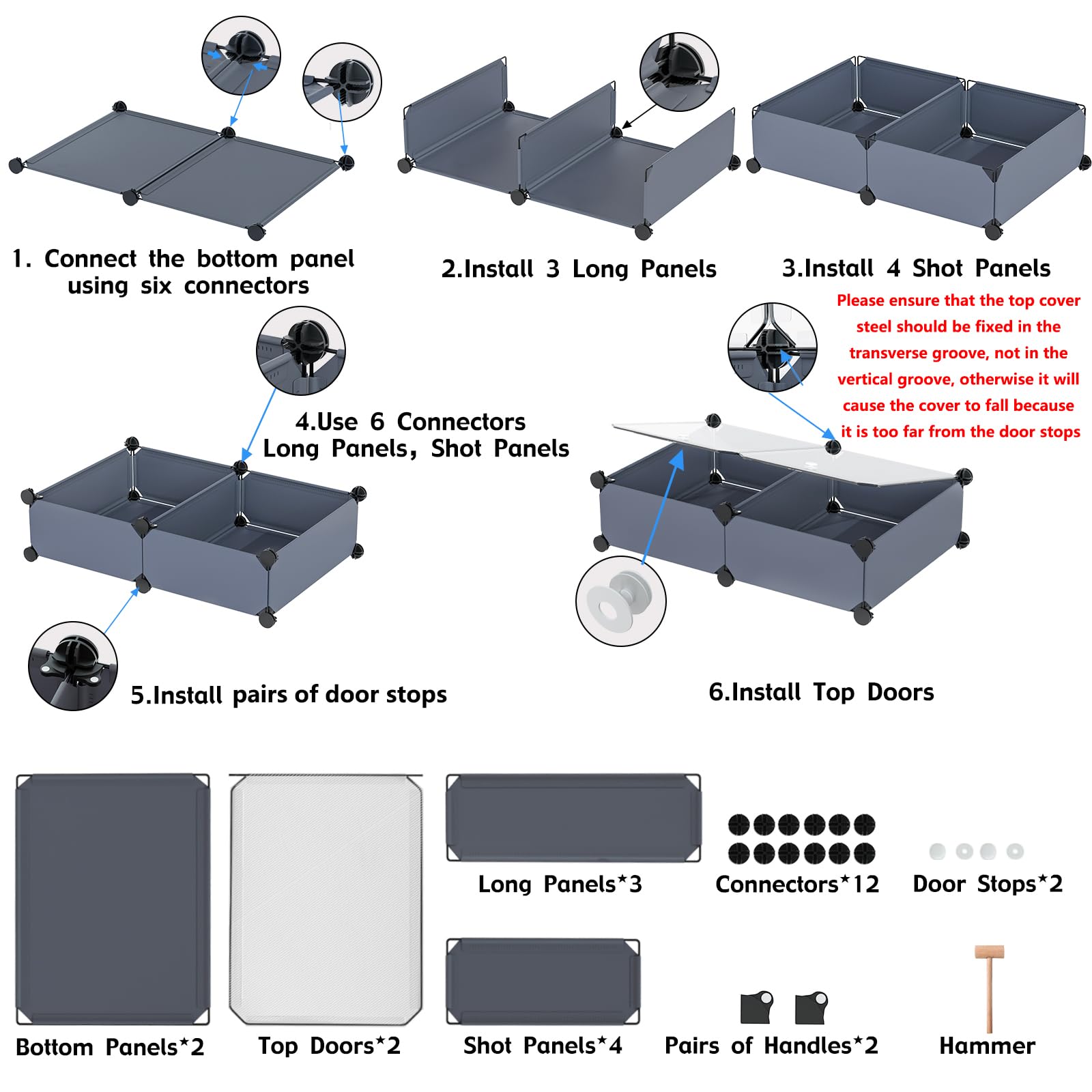 EE-RoomWorld Shoe Storage Organizers，7 inches height plastic metal under bed Shoe Storage，4 pairs shoe under bed storage containers，under bed Organizer with clear lids for shoe boot dorm storage