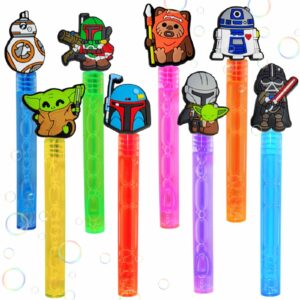 24 piece star war bubble wand for kids(8 style),cute star war bubble wand great for star war theme birthday party supplies