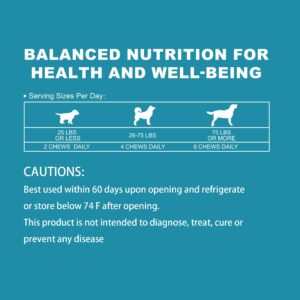 Probiotics & Enzymes Chews with Papaya | Pumpkin | Krill oi for Dogs & Cats Gut Health | No Poop Odor | Constipation | Diarrhea | Relieve Anal Gland Relief | Digestive | Immune - Vet Approved