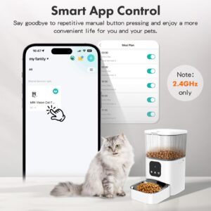 Abdtech Automatic Cat Food Feeder: Pet Food Dispenser - Cat Food Bowl - 3L Automatic Dogs Feeder - Auto Cat Feeder with Camera - Gravity Cats Feeder