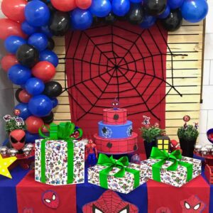 5 Pcs Spidey Wrapping Paper Spidey and His Amazing Friends Gift Wrap Bulk Art Paper Folded Flat for Baby Shower Spidey and His Amazing Friends Birthday Party Decorations Wedding DIY Crafts Gift