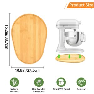 Bamboo Mixer Slider Compatible with KitchenAid 6/7/8 Quart Bowl-Lift Stand Mixer