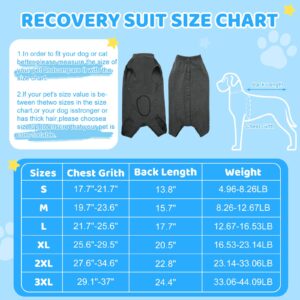 AURUZA Recovery Suit for Dogs Cats After Surgery, Dog Onesie for Surgery Recovery, Dog Surgery Recovery Suit Small Medium Large Dogs, Anti Licking Dog Surgical Suits Medium