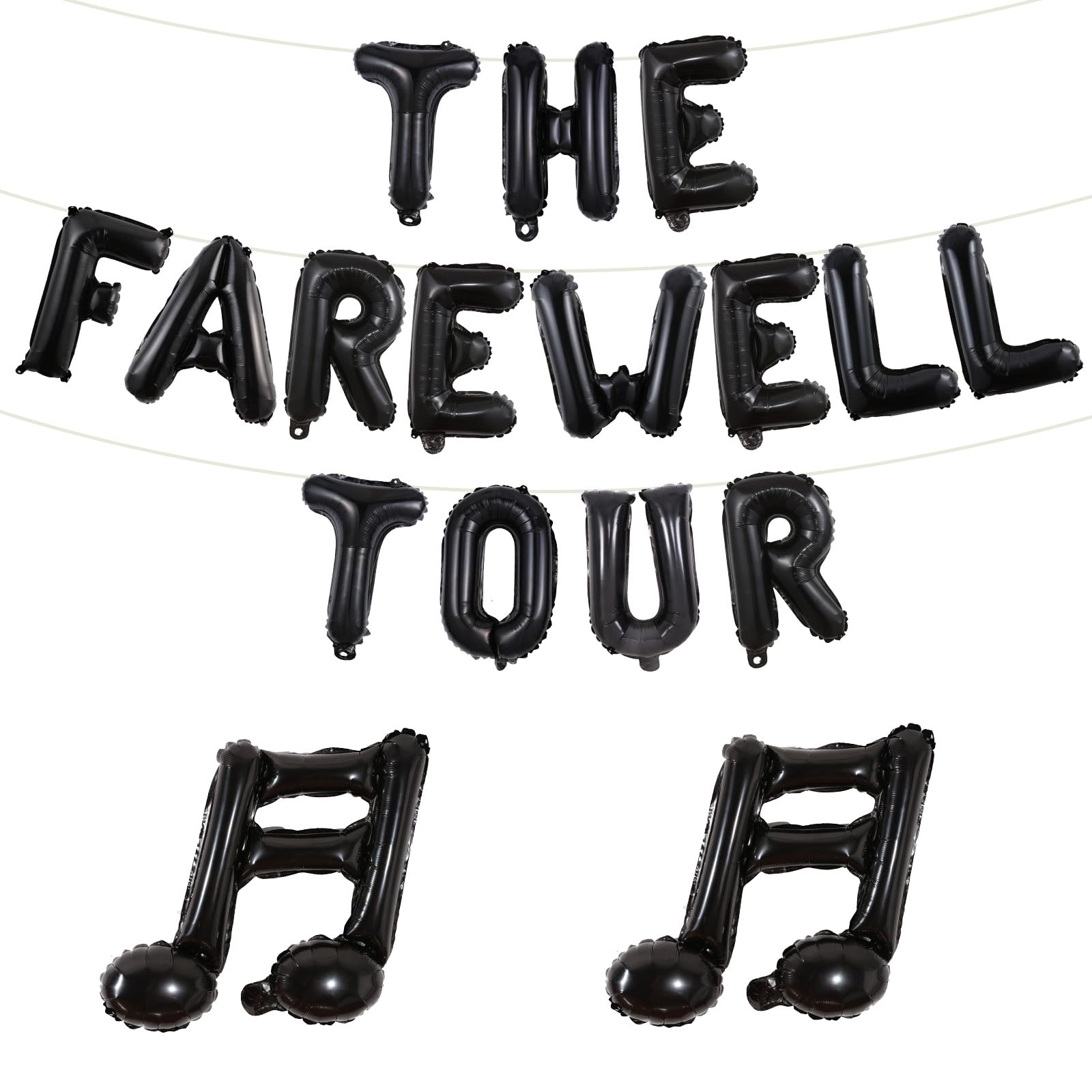 Wonmelody Music Bachelorette Party Decorations Farewell Tour Decor with the Farewell Tour Balloon Banner Music Note Balloon Retro Hip Hop Bachelorette Supplies for Rock and Roll Bridal Shower Wedding