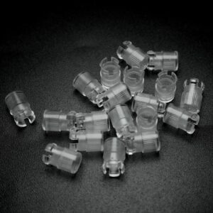 Lind Kitchen 12PCS 5mm Light Emitting Diode Holder Cap LED Lamp Socket for Lamp Bulb Bezel Mount Panel Display Protective Cover with Thread