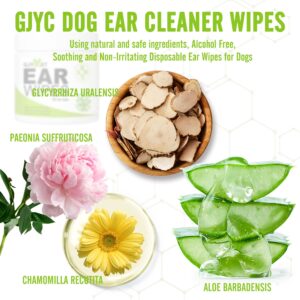 Dog Eye Wipes, 120 Pet Tear Stain Wipes for Dogs and Cats, Dog Ear Wipes - Cat Dog Ear Cleaner,