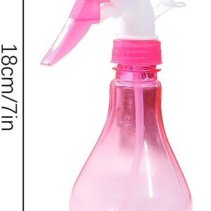 Pink Empty Spray Bottles, Plastic Watering the Flowers Water Spray Bottle for Salon Plants, Spray Bottles for Hair, Plants, Cleaning Solutions, Cooking, BBQ Refillable Containers