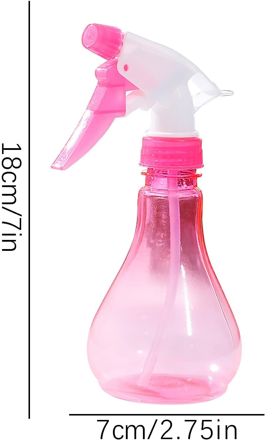 Pink Empty Spray Bottles, Plastic Watering the Flowers Water Spray Bottle for Salon Plants, Spray Bottles for Hair, Plants, Cleaning Solutions, Cooking, BBQ Refillable Containers