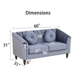 YIPDFERNOR Purple Lint 3-Piece Living Room Sofa Set, Contemporary Sofa Couch Set, for Living Room Furniture Sets、Offices、Apartments（Loveseat）