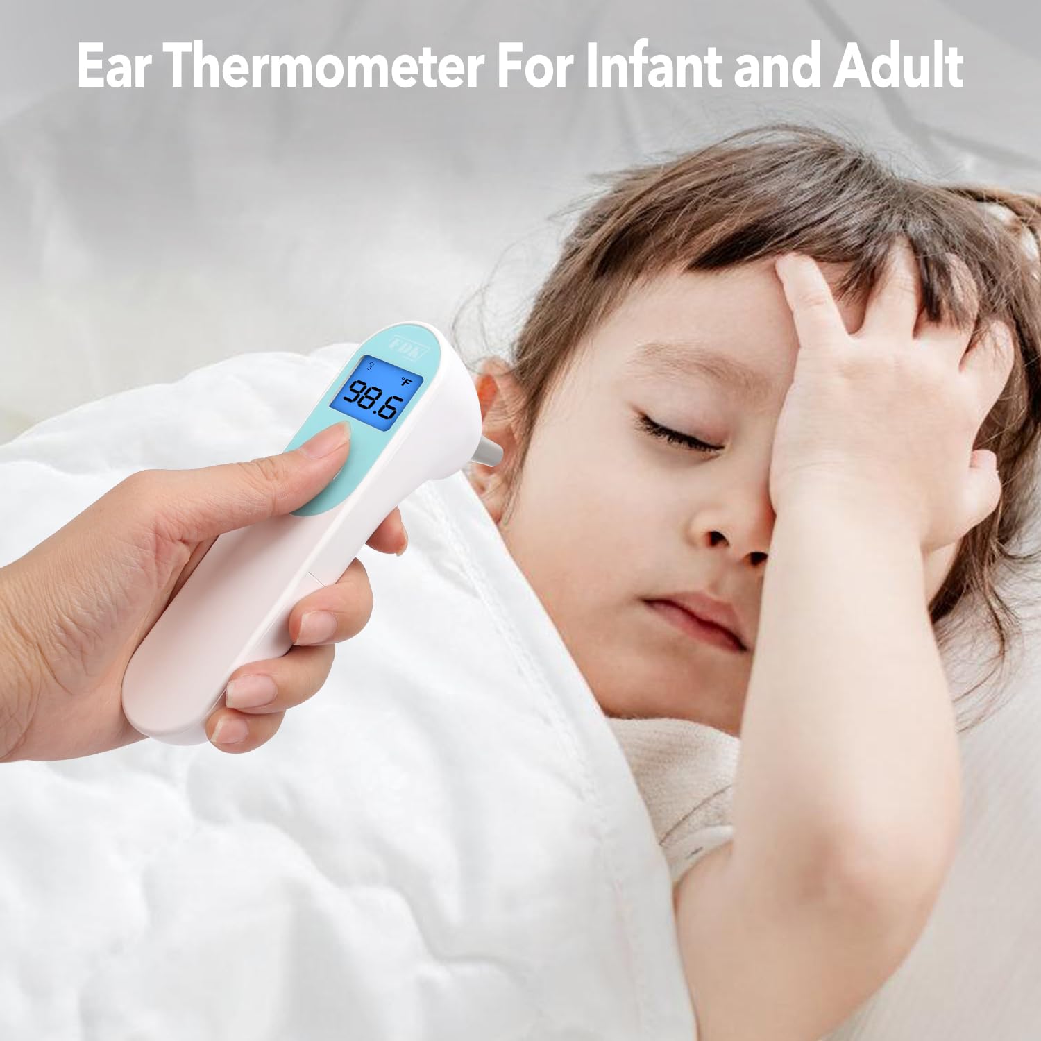 FDK Infrared Ear Thermometer-Accurate, Fast, and Easy to Use for Babies, Kids, and Adults