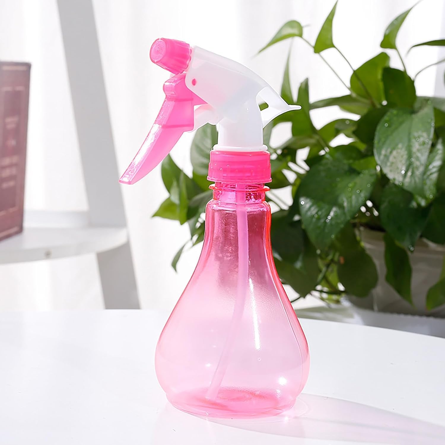 Pink Empty Spray Bottles, Plastic Watering the Flowers Water Spray Bottle for Salon Plants, Spray Bottles for Hair, Plants, Cleaning Solutions, Cooking, BBQ Refillable Containers