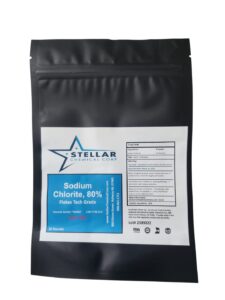 generic stellar chemical, sodium chlorite, 80% flakes tech grade, 10 lbs