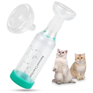 malihome cat handheld inhaler spacer with 2 masks helps with breathing & delivering medication fits