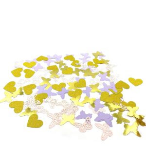 100PCS Butterfly Table Confetti,Butterfly Birthday Decorations for Bridal Shower Baby Shower Wedding Butterfly Party Decor