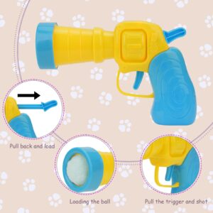 C-PASSION Cat Toy Ball Launcher Gun,Cat Fetch Toy Gun Shooter,Plush Ball Shooting Gun with 30Pcs Plush Balls,Toys Interactive for Indoor Cats Enhances Exercise,Cute Kitten Kitty Toys