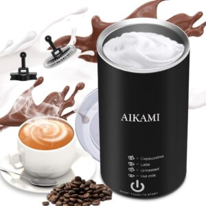 milk frother, 4-in-1 instant milk steamer, hot and cold foam maker for coffee, latte, cappuccino,macchiato, hot chocolate