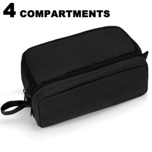 Vocuer large capacity pencil case with compartments black pencil pouch school supplies for boys big pencils case for teen boys extra large special pen bag pencil bags with zipper pen cases for adults