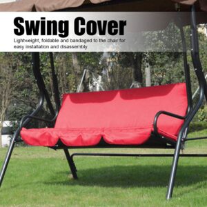 Swing Cushion Cover, 3 Seats Waterproof Swing Chair Hammock Seat Cushion Cover Canopy Replacement for Outdoor Garden Porch Courtyard (Ejoyoushusbg2my6x-14)