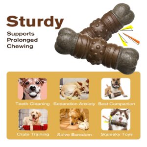 YIJISKY Ideal Chew Toy Great for Teeth Cleaning and Playtime，Dog Chew Toy for Aggressive Chewers Tough and Long-Lasting Toy for Large/Medium Dogs (Coffee)