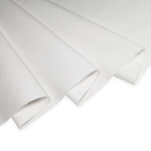 2 Yard White Heavy Duty Cotton Canvas Fabric 10.6 OZ Drop Cloth for Bag Painting Reupholstery