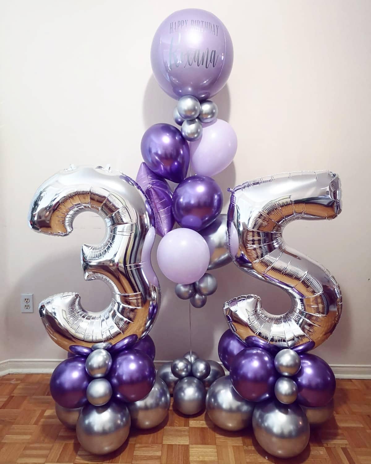 HKYOOD 128Pcs Purple Balloons Garland Arch Kit - 18 12 10 5 inch Pastel Purple Metallic Purple Metallic Silver Latex Balloon for Birthday Baby Shower Bridal Shower Wedding Princess Party Decorations