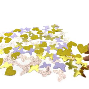 100PCS Butterfly Table Confetti,Butterfly Birthday Decorations for Bridal Shower Baby Shower Wedding Butterfly Party Decor