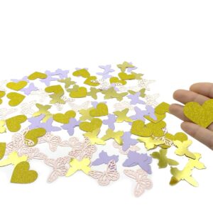 100PCS Butterfly Table Confetti,Butterfly Birthday Decorations for Bridal Shower Baby Shower Wedding Butterfly Party Decor