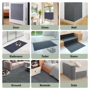 Cat Scratching Carpet Mat, Self-Adhesive Trimmable Cat Climbing Post Covered Pad Replacement for DIY Cat Tree Shelf Steps Couch Corner Wall Cat Scratcher Furniture Protector (Beige, 78.7x15.8Inch)