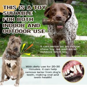 YIJISKY Ideal Chew Toy Great for Teeth Cleaning and Playtime，Dog Chew Toy for Aggressive Chewers Tough and Long-Lasting Toy for Large/Medium Dogs (Coffee)