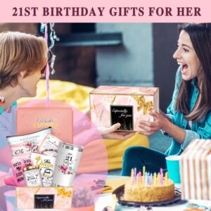 21st Birthday Gifts for Her Women,Happy 21st Birthday Basket Gifts Box for Her Daughter Sister Girlfriend,Tumblers Gifts Set for 21 Year Old Women,Funny 21 Birthday Gifts Ideas