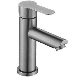 kitchen faucet stainless steel hot and cold water tap washbasin basin faucets bathroom bathtub accessories set sink bath mixer(color:gray)