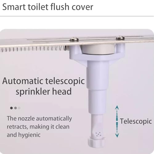 Generic Toilet Bidet Attachment A Non Electric Self Cleaning Water Sprayer with Adjustable Water Pressure Nozzle Angle Control(Color:A)