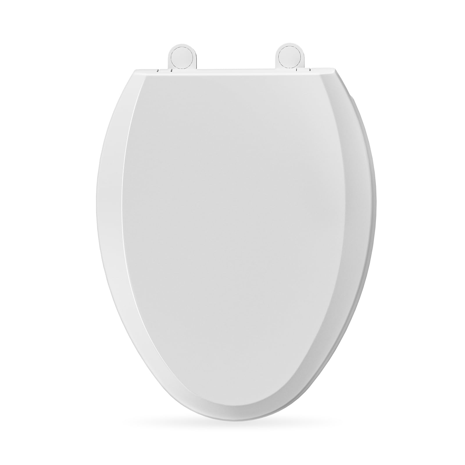 SAMODRA Elongated Toilet Seat (Withstand 440 Lbs), Slow Close Toilet Seat with Non-Slip Bumpers and Metal Installation Hardware, Easy to Install (Elongated-01)