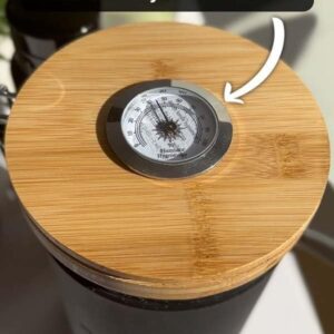 Herb Guard Airtight Jar with Built-in Hygrometer