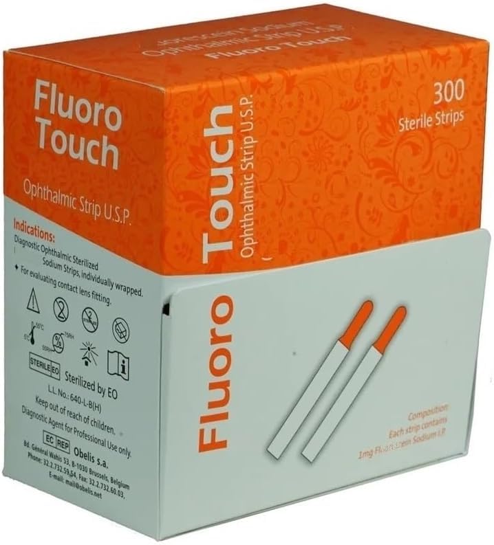 Ophthalmic Fluoro Touch Strips - Pack of 1200 Strips