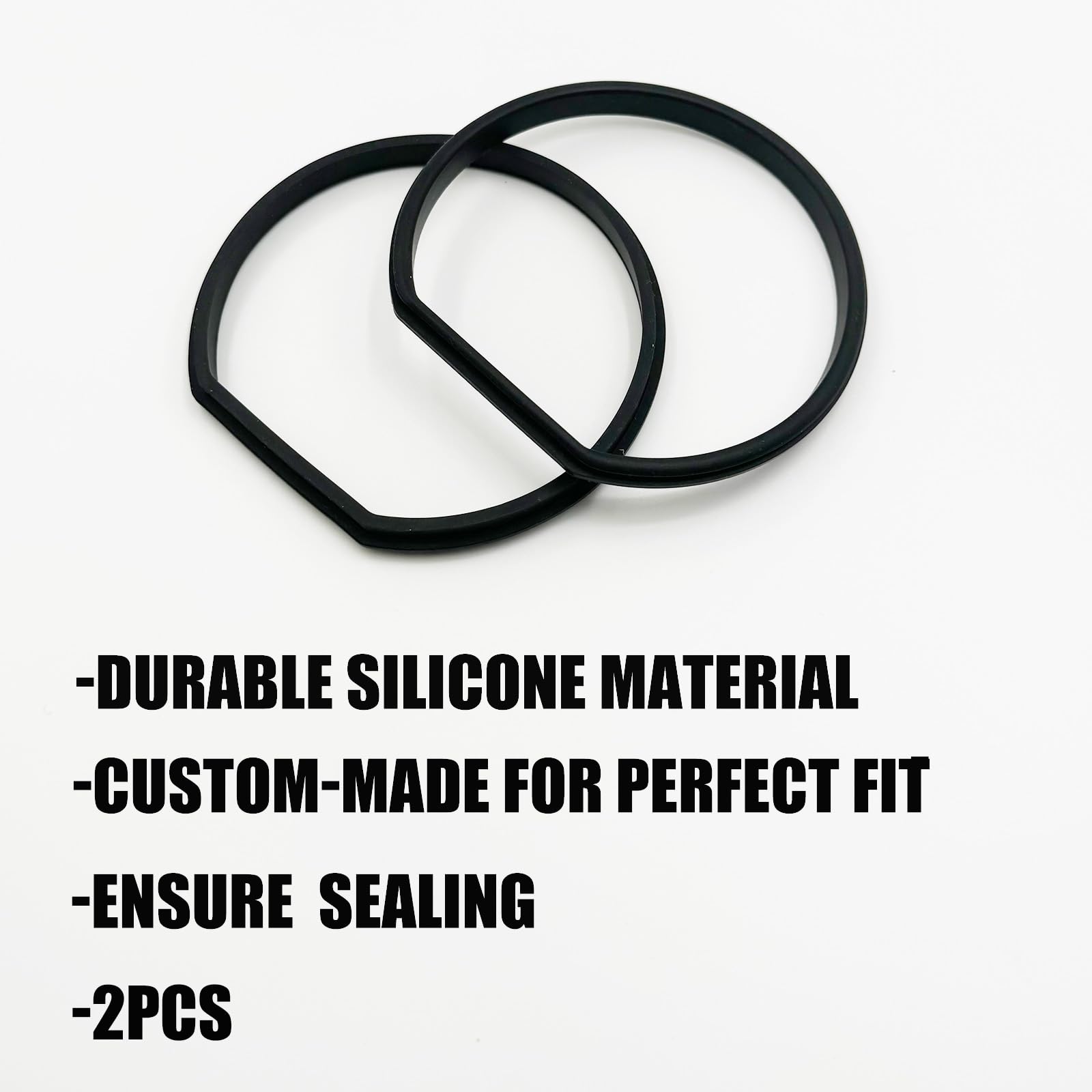 MITCHENIFY 2PCS Replacement Gasket Compatible with Ryobi 18v Stick Vacuum Cordless Dust Bin Lid, Canister Missing Seal Attachments for PCL720, PBLSV716, PBLSV717, Silicone