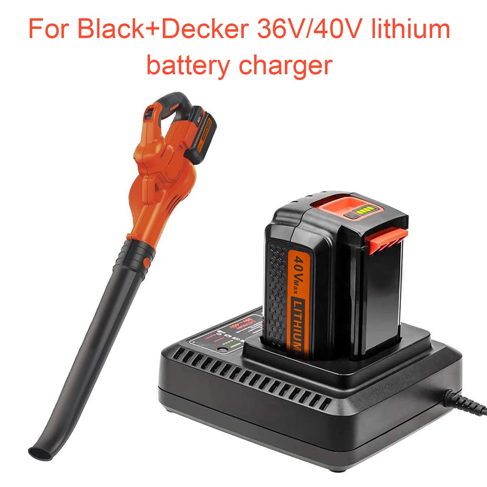 40V Lithium Battery for Black and Decker 3.0Ah Battery Replacement for LBX2040 LBXR36 LBXR2036 LST540 LCS1240 LBX1540 LST136W Compatible with Black Decker 40V Cordless String Trimmer Mower Tools