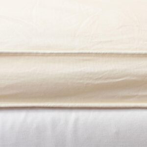 Woolie 100% Merino Wool Mattress Topper for Back Pain Relief Natural Handmade Merino Wool Pad 2 Inches Thick Cooling Breathable with 2 Elastic Straps, Ivory King 78x80 Inches