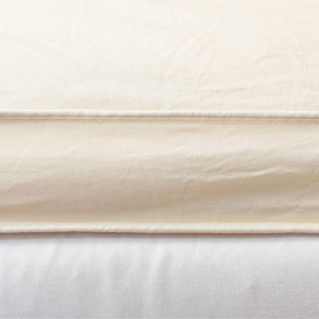 Woolie 100% Merino Wool Mattress Topper for Back Pain Relief Natural Handmade Merino Wool Pad 2 Inches Thick Cooling Breathable with 2 Elastic Straps, Ivory King 78x80 Inches