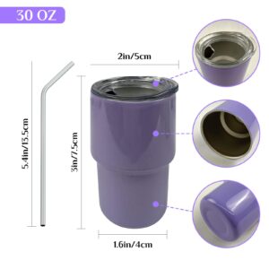 RivieraCup 3 oz Mini Tumbler Shot Glass with Lids and Straw, Stainless Steel Sublimation Tumblers Double Wall Vacuum Insulated Cups,Bar Shot Glasses for Party,Wedding,6 Pack (3 oz / 12 pcs - E)