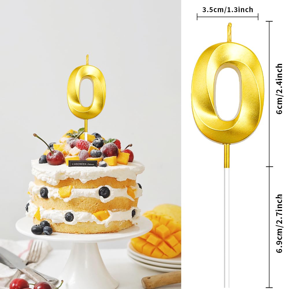 40th Birthday Candles 40th Birthday Decorations for Men 40th Birthday Cake Topper Happy 40th Birthday Decorations Gold Candles Birthday Number Candles 40 Candle 40th Birthday Decorations for Women