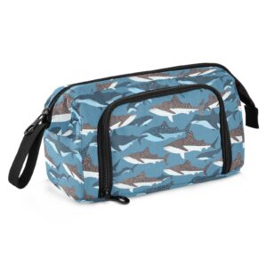 teamomas whale shark pencil case large pencil pouch big pencil box pen bag organizer pencil bags with zipper for adults girls kids boys school 074