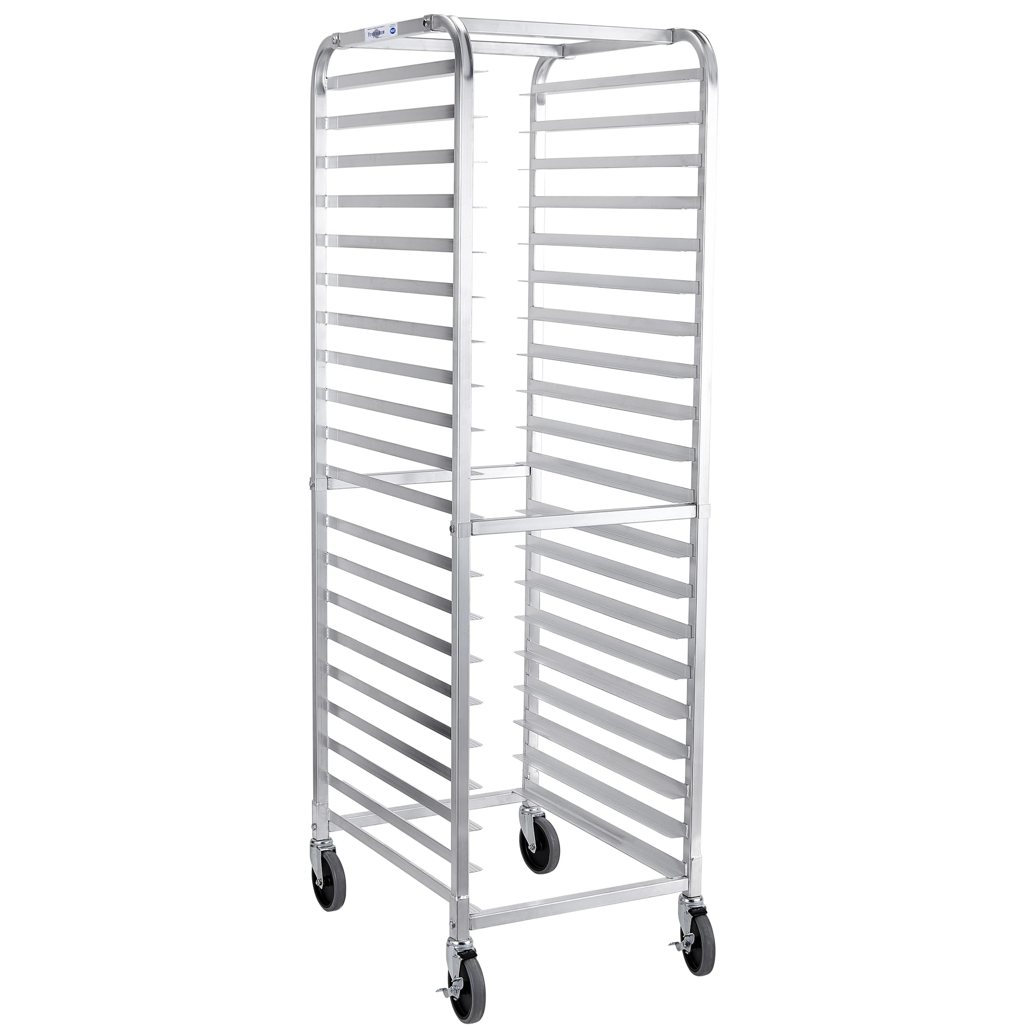 Profeeshaw Bun Pan Bakery Rack 20 Tier with Wheels, Aluminum Racking Trolley Storage for Half or Full Sheets