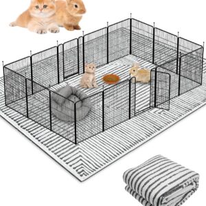 BNOSDM 79" X 55" Washable Bunny Cage Liners Large Rug for Rabbits Large Non Slip Pad for Bunnies Resuable Rabbit Liner for Chinchillas Cats Guinea Pigs Ferrets Dogs