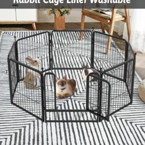 BNOSDM 79" X 55" Washable Bunny Cage Liners Large Rug for Rabbits Large Non Slip Pad for Bunnies Resuable Rabbit Liner for Chinchillas Cats Guinea Pigs Ferrets Dogs