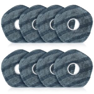 8 pack mop pads compatible with eufy x10 pro omni / x9 pro robot vacuum cleaner, spin cleaning pads replacement accessories set