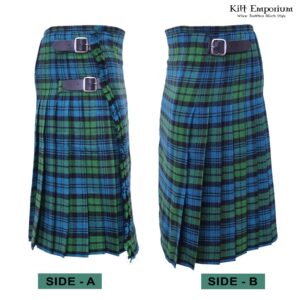 Kilt Emporium Authentic Anderson Tartan Plaid Mens Kilt - Scottish Traditional 5 Yards, 16oz Acrylic Wool Kilts for Men (Ancient Campbell Tartan Kilt, 36)